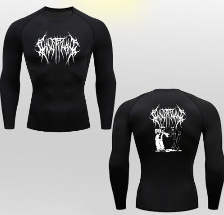 Playera Deportiva Elástica con Estampado 2D de Secado Rápido para Hombre - Image 3