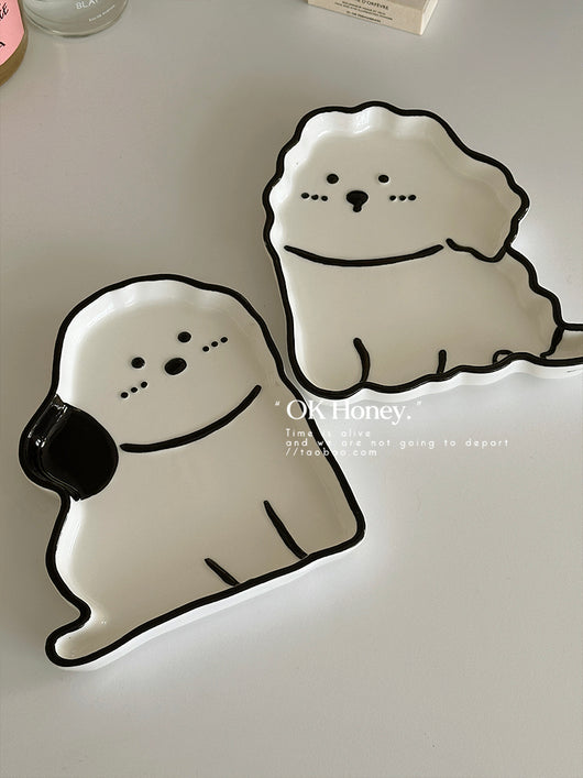 Plato de Cerámica Infantil con Diseño de Cachorro Adorable - Image 19