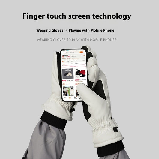 Guantes Térmicos Impermeables Antideslizantes para Esquí Mujer con Pantalla Táctil - Image 4