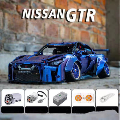 Modelo de Auto de Carreras GTR Bloques de Construcción Alta Dificultad - Image 4