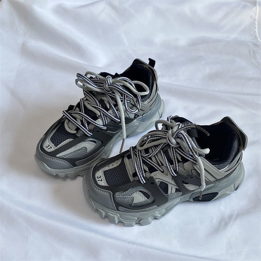 Tenis Retro Minimalistas con Suela Gruesa para Hombre - Image 12