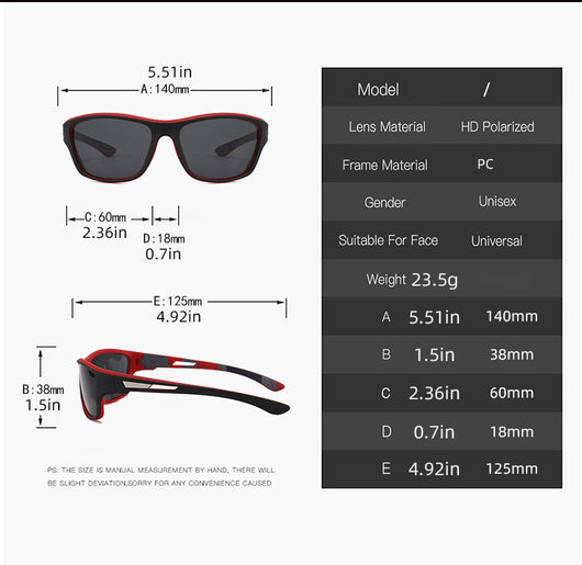 Gafas de Sol Polarizadas para Hombre con Lentes de Película Colorida - Image 19