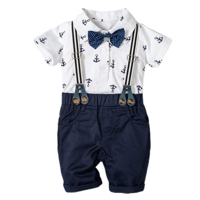 Mameluco Estilo Caballero para Bebé Niño con Estampado Triangular - Image 3