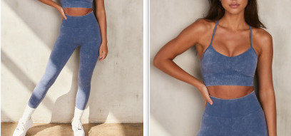 Conjunto Deportivo Yoga Mujer: Top sin Costuras y Pantalones Ajustados - Image 28