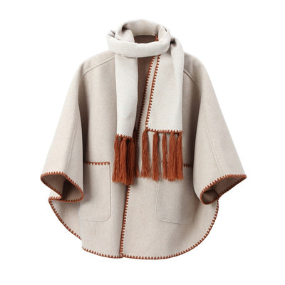 Chal Pashmina Camel Premium para Otoño e Invierno con Bolsillos - Image 7