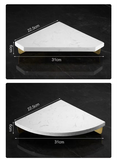 Repisa Triangular de Mármol Estilo Nórdico Minimalista para Baño - Image 16