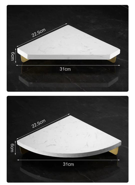 Repisa Triangular de Mármol Estilo Nórdico Minimalista para Baño - Image 16