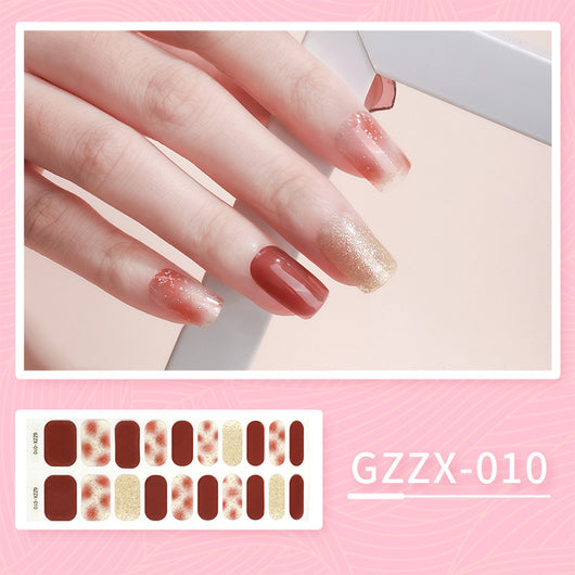 Stickers de Uñas de Gel Coreano Mariposa Bronceado Resistente al Agua con Luz UV - Image 6