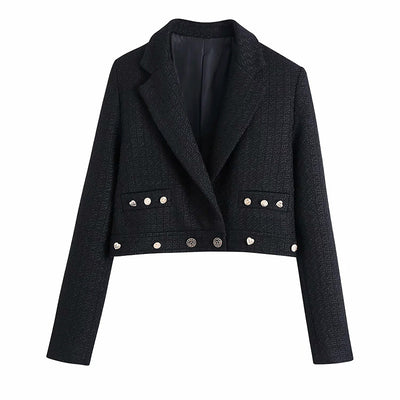 Blazer Punk Corto Manga Larga Estilo Europeo y Americano