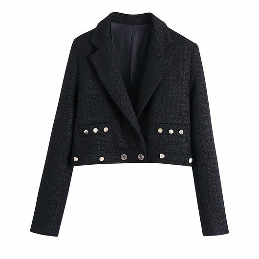 Blazer Punk Corto Manga Larga Estilo Europeo y Americano