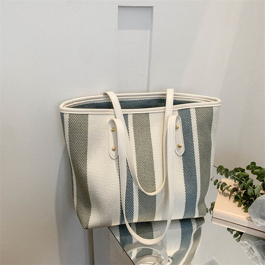 Bolsa Commuter de Lona de Gran Capacidad para Mujer