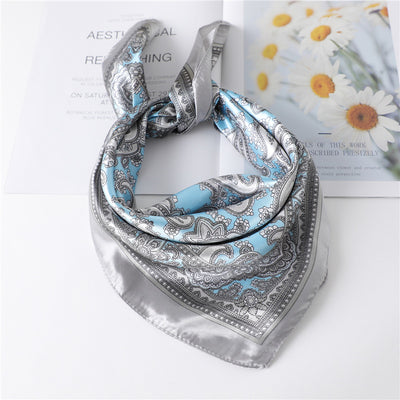 Pañuelo Retro Cuadrado Pequeño de Cachemira para Mujer - Image 55
