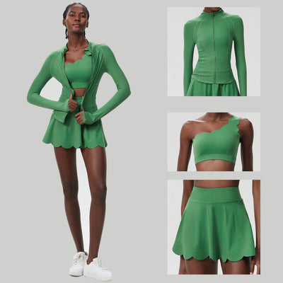 Conjunto Deportivo de Yoga Mujer 3 Piezas Secado Rápido - Image 8