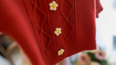 Cardigan Escolar Coreano para Niñas con Solapa - Image 14