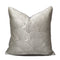 Plateado And Blanco Funda 30 X 50 Cm Lumbar Pillow Cubierta