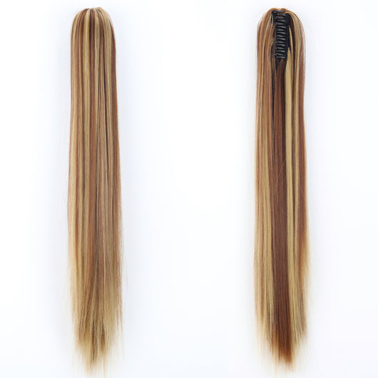 Peluca de Fibra Sintética con Clip Tipo Garra - Cabello Liso y Voluminoso - Image 13