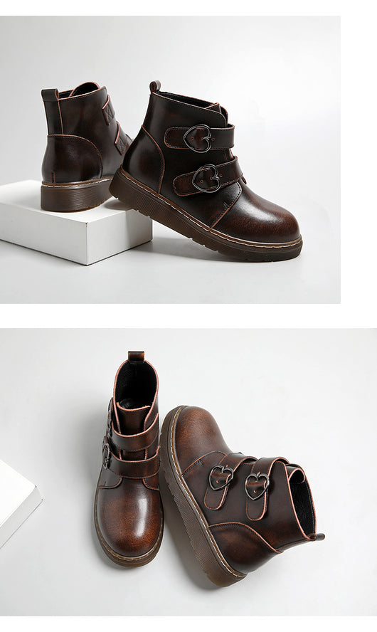 Botas Martin Retro Otoño Invierno para Mujer - Estilo Vintage - Image 12