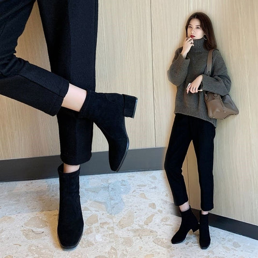 Botas Martin de Tacón Grueso para Primavera y Otoño - Estilo Salvaje e Impactante - Image 2