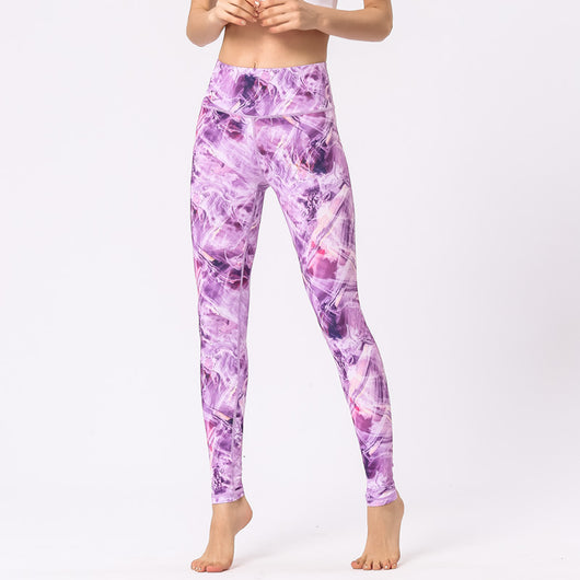 Pantalones de Yoga Cintura Alta con Estampado Digital - Image 3