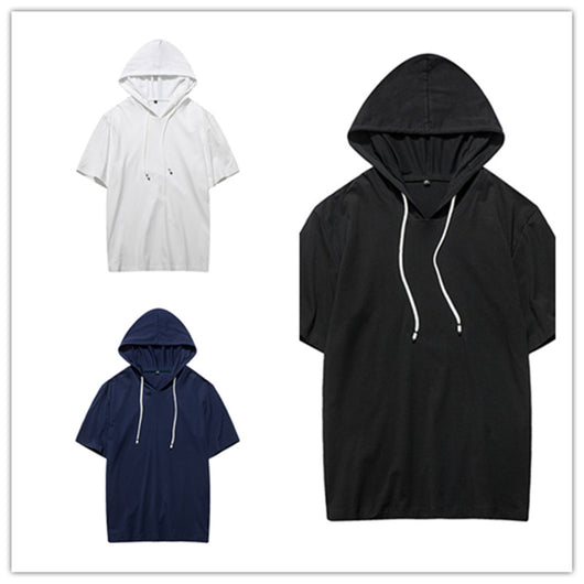 Sudadera Deportiva con Capucha Manga Corta para Hombre - Algodón Premium - Image 6