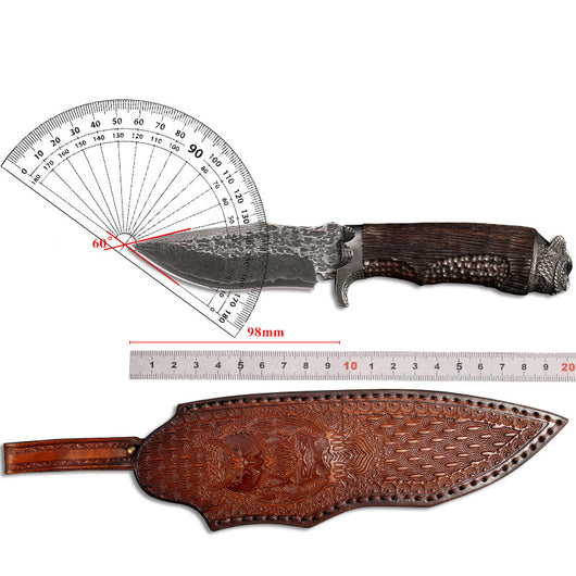 Cuchillo de Supervivencia Profesional de Hoja Recta - Resistente y Afilado para Camping - Image 9