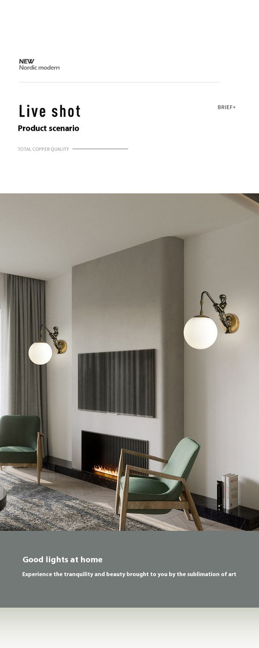 Lámpara de Pared Retro Europea para Dormitorio y Pasillo - Image 21