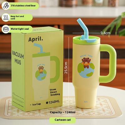 Vaso Térmico de Gran Capacidad con Pajita - Mantén tus Bebidas Frías Todo el Día - Image 6
