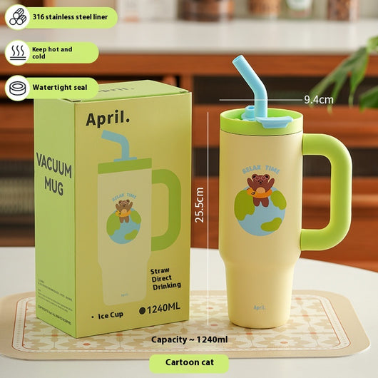 Vaso Térmico de Gran Capacidad con Pajita - Mantén tus Bebidas Frías Todo el Día - Image 6