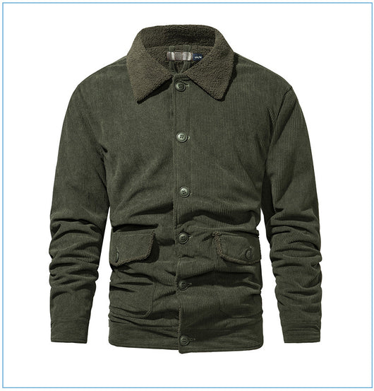 Chaqueta de Cachemira Gruesa para Hombre - Corte Holgado y Casual - Image 27
