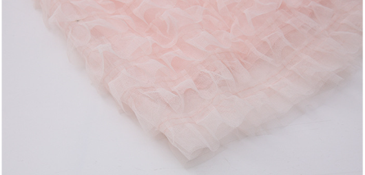 Vestido Infantil de Encaje y Malla Bordada - Image 16