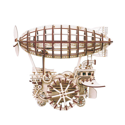 Modelo 3D de Transmisión de Engranajes de Madera - Airship Steampunk - Image 7