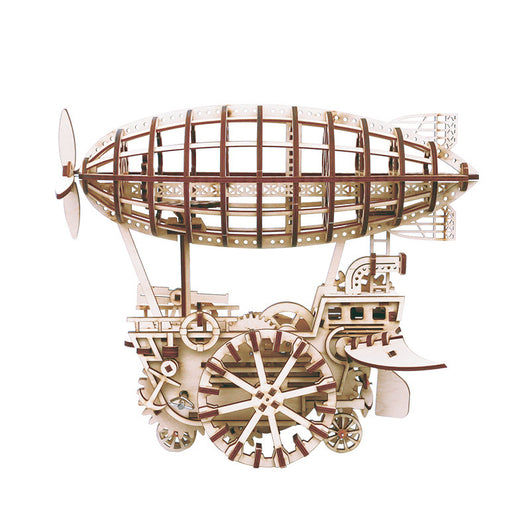 Modelo 3D de Transmisión de Engranajes de Madera - Airship Steampunk - Image 7
