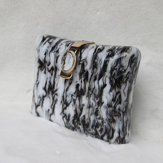 Bolso Cuadrado Retro Negro - Image 8