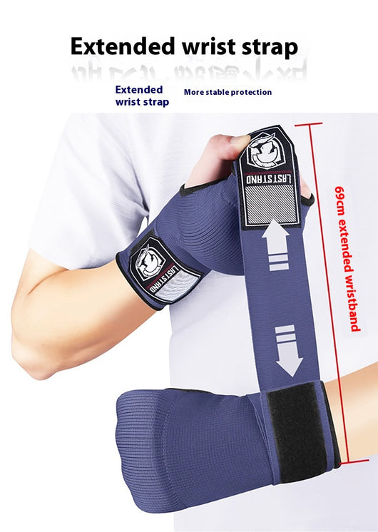 Guantes de Boxeo Medio Dedo con Vendaje Rápido y Protector de Mano - Image 22