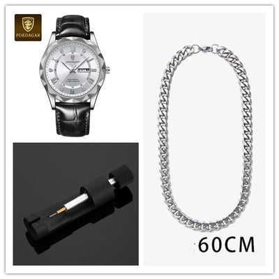 Reloj de Pulsera de Cuarzo Luxury para Hombre con Correa de Cuero - Image 60
