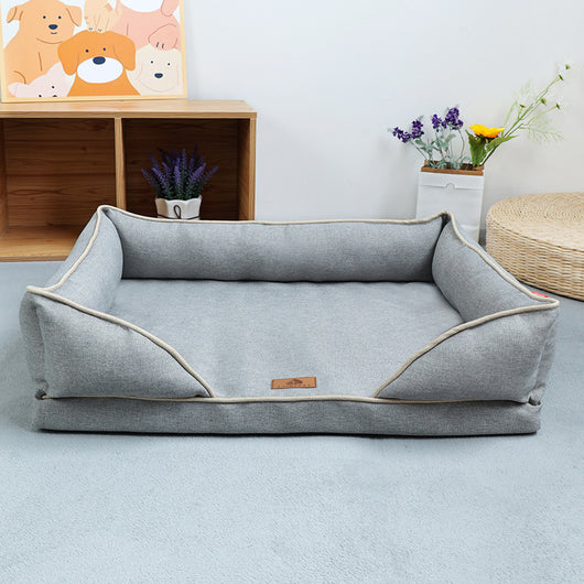 Cama Nido para Perros de Lino Extraíble y Lavable - Uso Todo el Año - Image 6