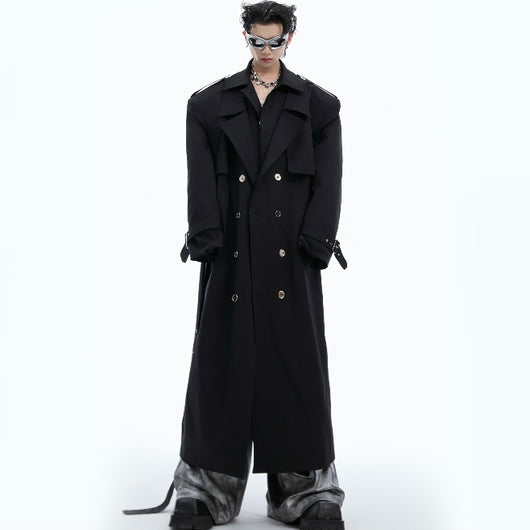 Abrigo Trench Acolchado con Hombros Superpuestos - Diseño Industrial Moderno - Image 15