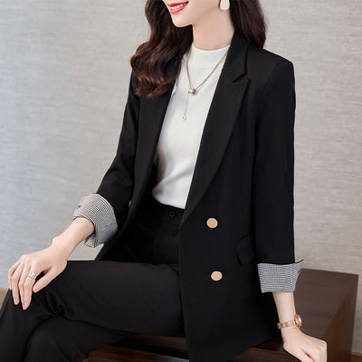 Blazer Ejecutivo Mujer Manga Larga Color Sólido - Image 6