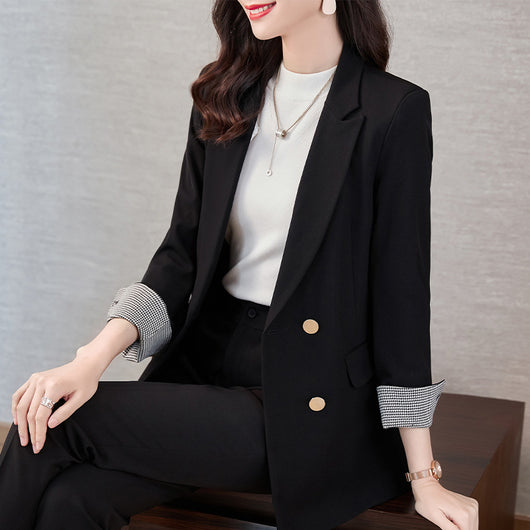 Blazer Ejecutivo Mujer Manga Larga Color Sólido - Image 6