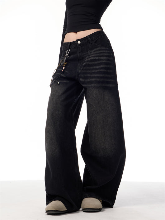 Pantalones Vaqueros Rectos Oversized Vintage Pierna Ancha - Image 7