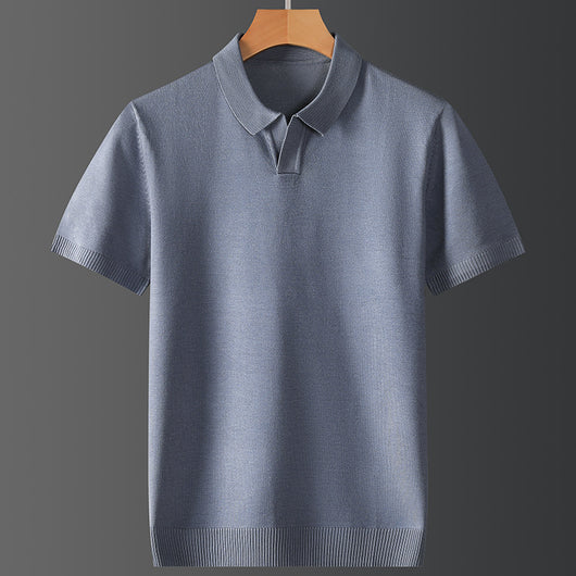 Polo Manga Corta Hombre Moderno para Otoño Invierno - Image 4