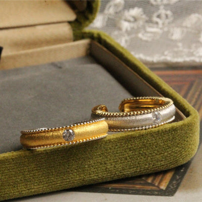 Anillo de Plata 925 Bañado en Oro con Acabado Satinado - Image 4