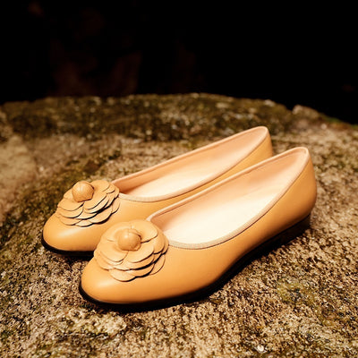 Zapatos de Tacón Bajo Cómodos en Cuero Genuino con Punta Redonda - Image 8