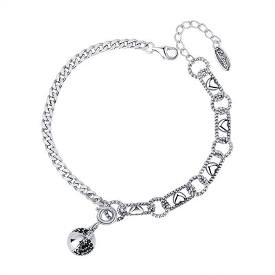 Pulsera Doble Capa Plata 925 Bola de Deseos Negro Hao - Image 7