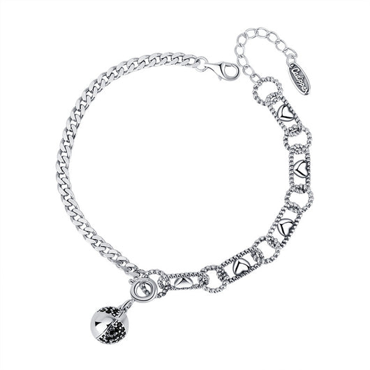 Pulsera Doble Capa Plata 925 Bola de Deseos Negro Hao - Image 7