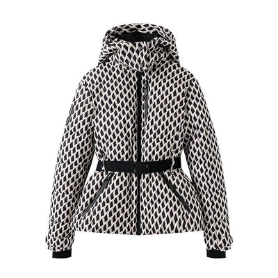 Chaqueta Acolchada Reductora con Cinturón para Mujer - Image 5