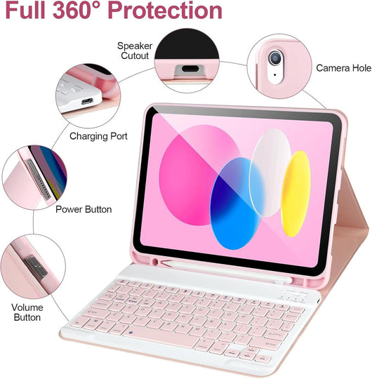 Funda Protectora con Teclado Bluetooth A16 para Tablet - Image 14