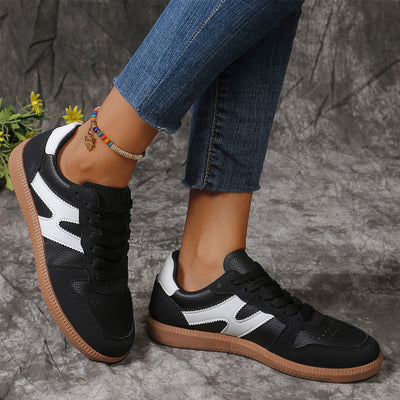 Zapatos Planos Casuales para Mujer con Diseño Colorblock y Punta Redonda - Image 13