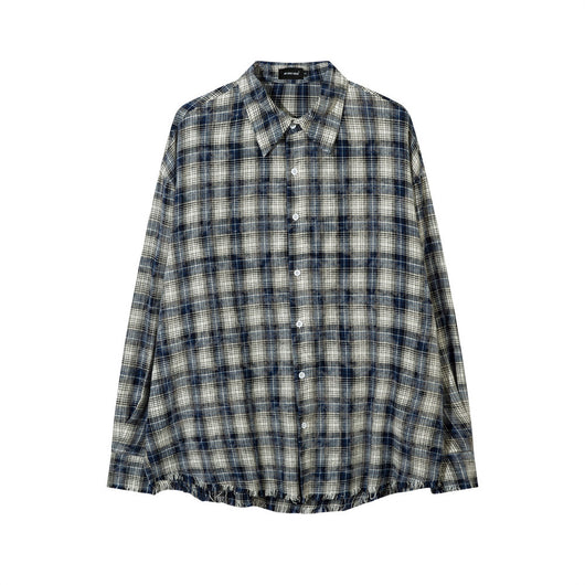 Camisa Cuadriculada Punk Suelta para Hombre - Estilo Rebelde - Image 11