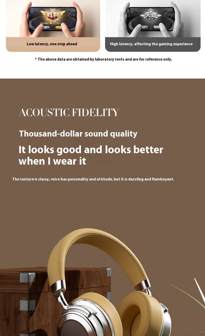 Auriculares Bluetooth Retro Estilo Maletín con Metal - Image 24